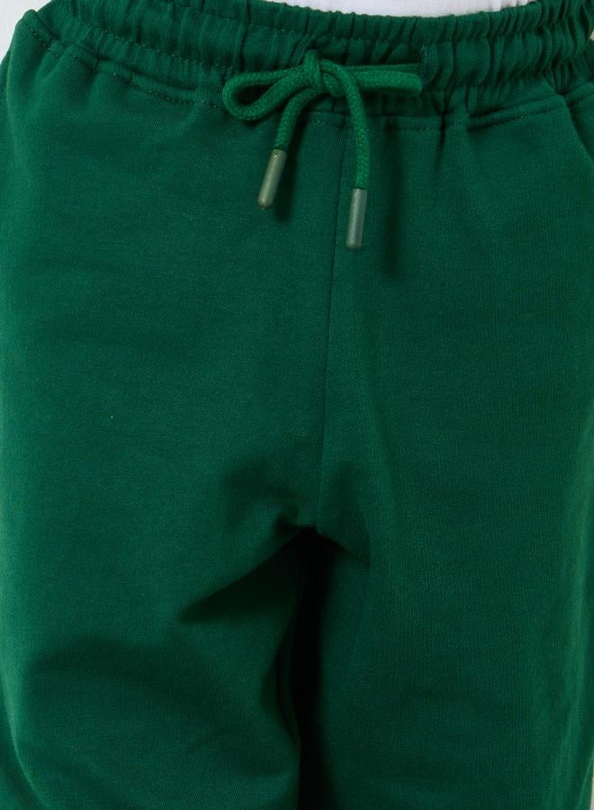 ستايلي جوجرز قطن أخضر بجيوب وأساور - Image 3