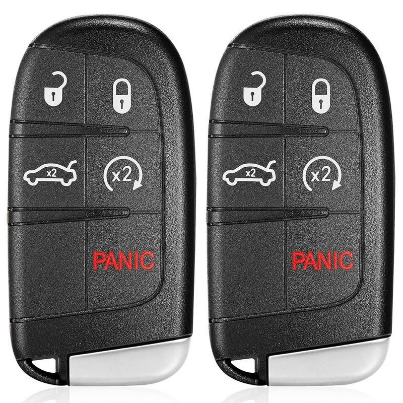 Key Fob for Chrysler 300 5 Buttons Key Fob Replacement for Dodge Charger 20112018for Dodge Challenger 20152018for Dodge Dart 20142016FCC ID M3N40821302 56046759AF 56046759AA Pack of 2