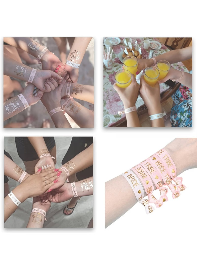 تريكل 16pcs / مجموعة من ديكورات حفل العزاب العروس ، بما في ذلك حجاب للعروس ليكون ، وأحزام الكتف ، وأسوار ، وأسوار الرأس ، وشارات ، وغيرها من الهدايا والإمدادات لحفلات العزاب النسائية - Image 3