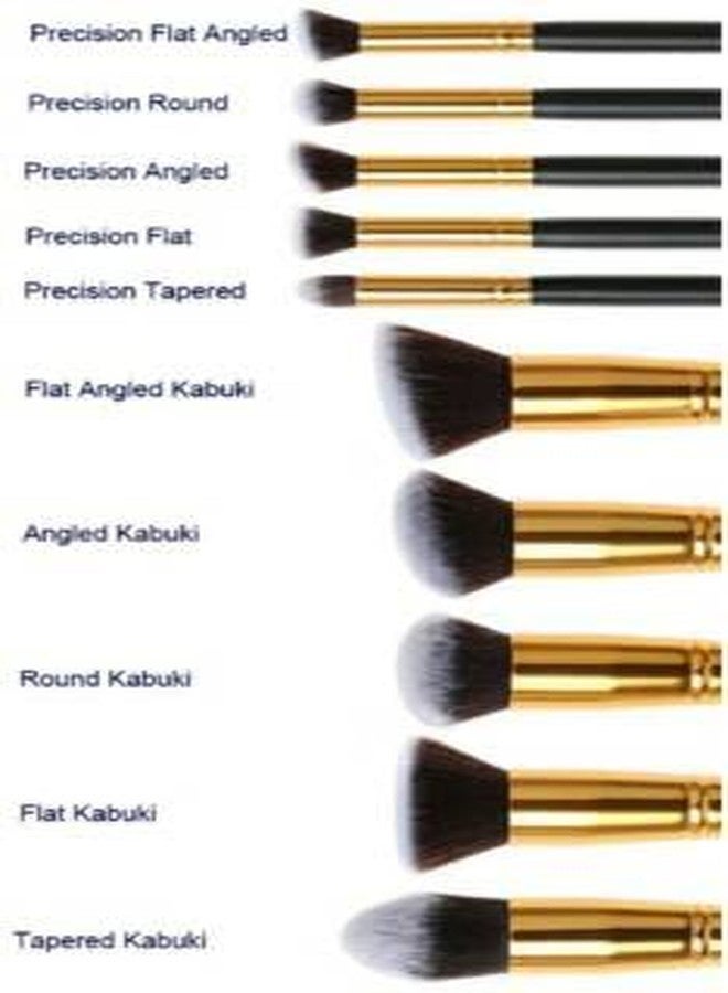 DATNASAYAD (Makeup Kit 6171 + Black Gold Makeup Brush (Set Of 10 Brush)) (11 Items In The Set) - Image 3
