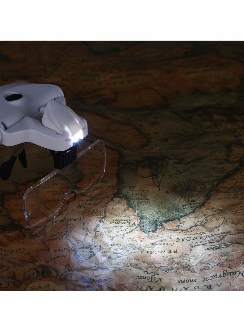 Excefore Head‑Mounted Magnifier, Rechargeable Headband Magnifying Glass - Image 3