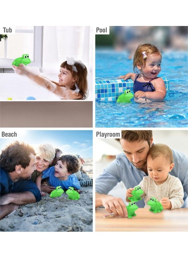 Puzzled Dollibu Frog Bath Buddy Squirter Floating Green Frog Rubber Bath Toy Fun Water Squirting Bathtime Play For Toddlers Cute & Soft Animal Toy For The Bathtub Beach & Pool For Girls & Boys 3 Inch  - Image 5