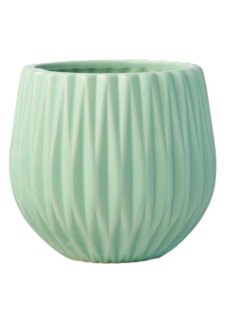 Waxworks Citronella Wax Candle With Ceramic Geometric Pot  - Image 3