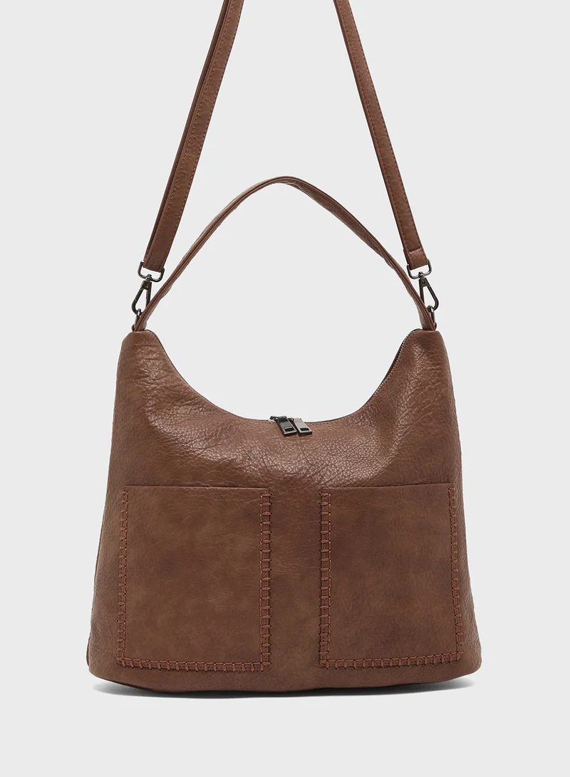 Ginger Scrunched Shoulder Bag