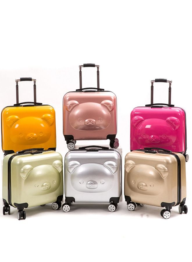 CityRiya-Long Kids Luggage Travel Suitcase Children's Carry on Luggage 20" Cartoon Rolling Trolley Case Ride-on Wheeled Suitcase for Children Toddlers Boys Girls  - Image 2