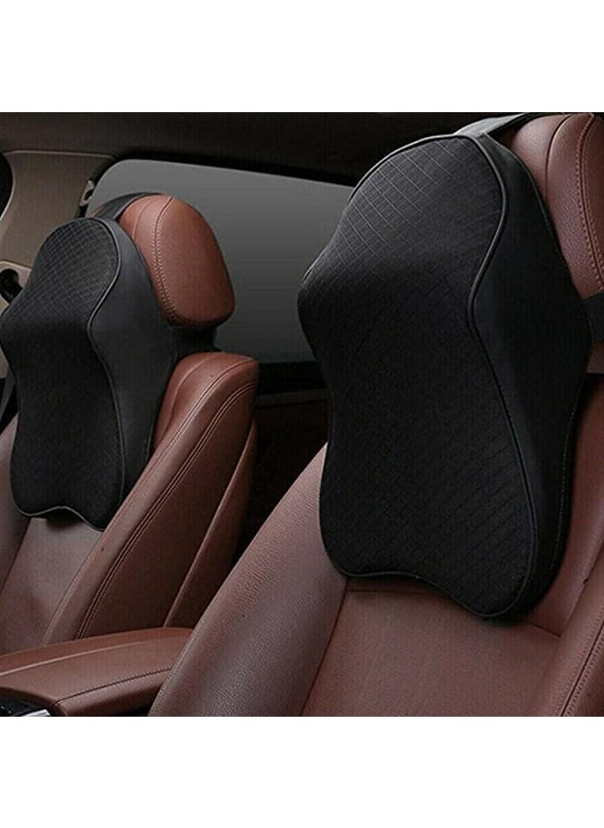 Kriaex Kriaex Car Seat Headrest Neck Rest Cushion Car Neck Pillow Durable 100 Pure Memory Foam Neck Pillow with Breathable Removable Cover Comfortable Ergonomic Neck Pain Relief1417x118x39 in  - Image 3