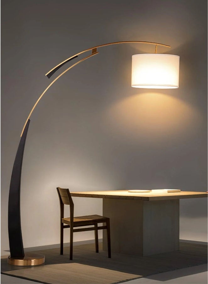 Tiokkss Floor Lamp with Remote Control & APP, Modern Floor Lamp with Bulb,Tall Lamp for Living Room with Hanging Drum Shade and Weighted Base - Image 1