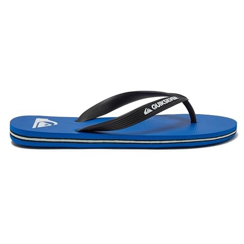 Quiksilver girls Molokai Youth Sandal, Black/Blue, 4 Big Kid US, Black/Blue/Black - Image 2