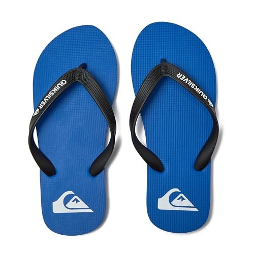 Quiksilver girls Molokai Youth Sandal, Black/Blue, 4 Big Kid US, Black/Blue/Black - Image 4