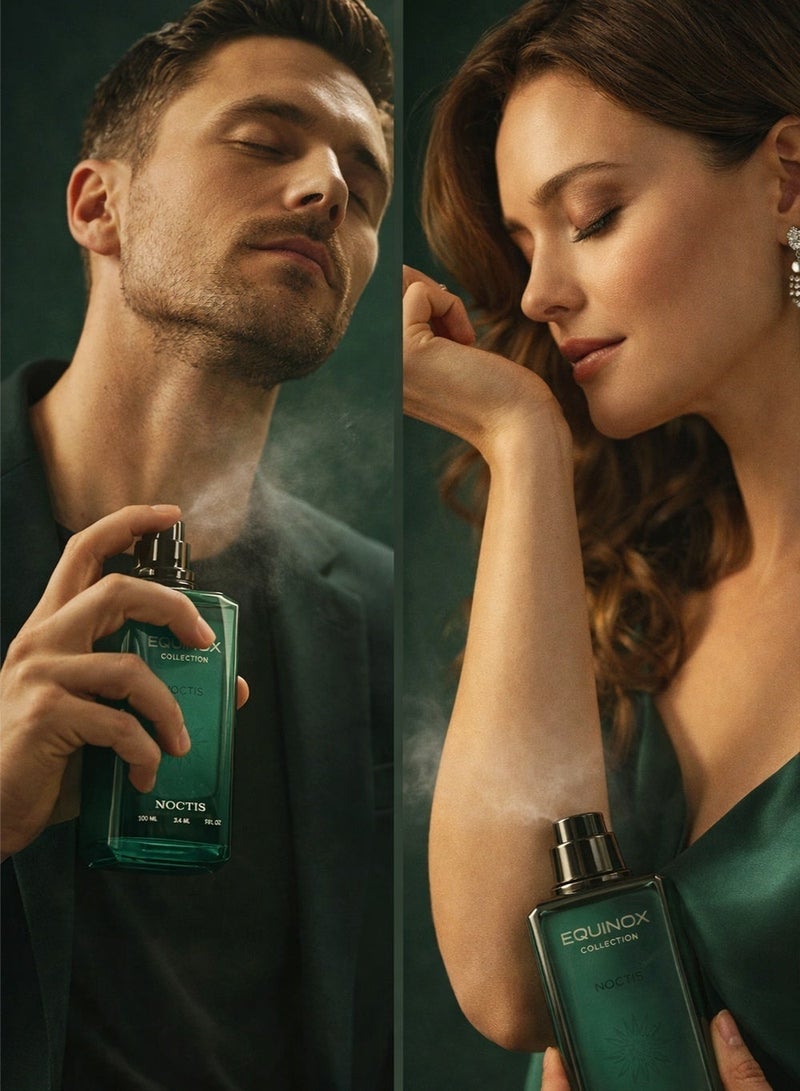 Hermoso Equinox Collection Noctis Amber Perfume | Premium Long Lasting Perfume with Amber, Vanilla & Toffee Accords notes for Men & Women | Unisex Eau de Parfum 100ml - Image 3