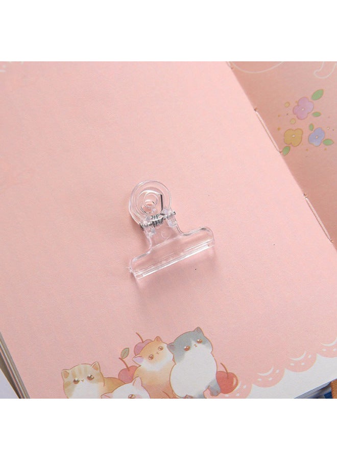 HELPS Creative Multi-functional Transparent Folder Small Size Long Tail Clip Ticket Holder Student Test Paper Clip Household Snack Sealing Clip - Image 1