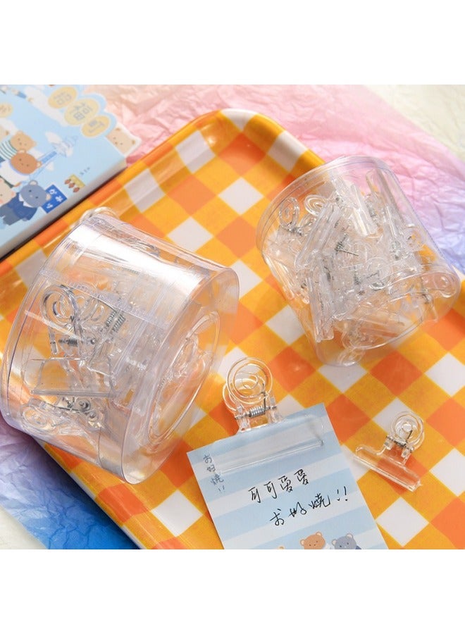 HELPS Creative Multi-functional Transparent Folder Small Size Long Tail Clip Ticket Holder Student Test Paper Clip Household Snack Sealing Clip - Image 4