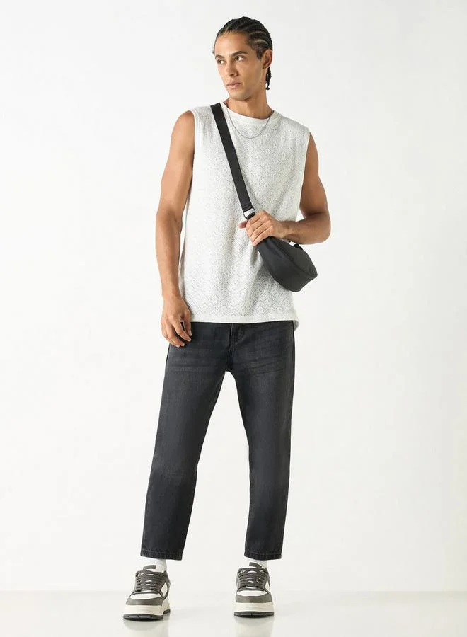 Lee Cooper Lee Cooper Relaxed Fit Jeans with Button Closure