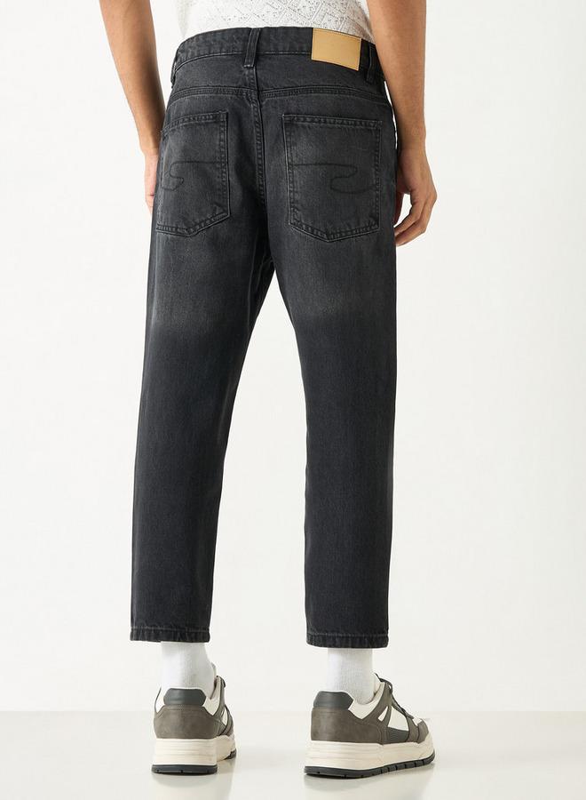 لي كوبر بنطلون جينز سادة بقصّة مريحة وزر إغلاق من لي كوبر - Image 3