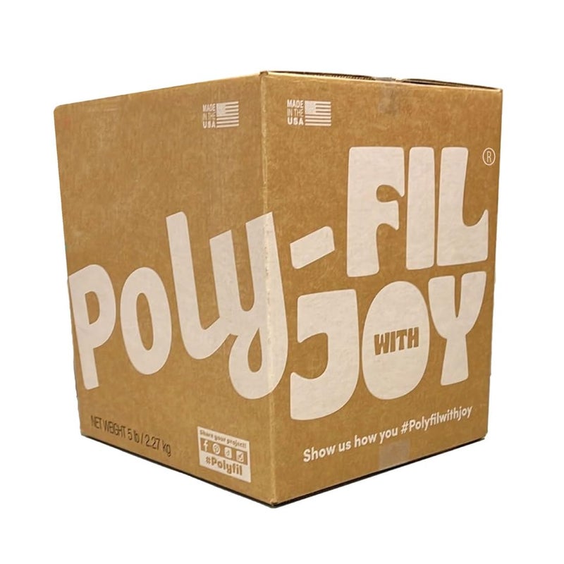 Fairfield The Original Poly-Fil, Premium Polyester Fiber Fill, Soft Pillow Stuffing, Stuffing for Stuffed Animals, Toys, Cloud Decorations, and More, Machine-Washable Poly-Fil Fiber Fill, 5 lbs. Box - Image 1