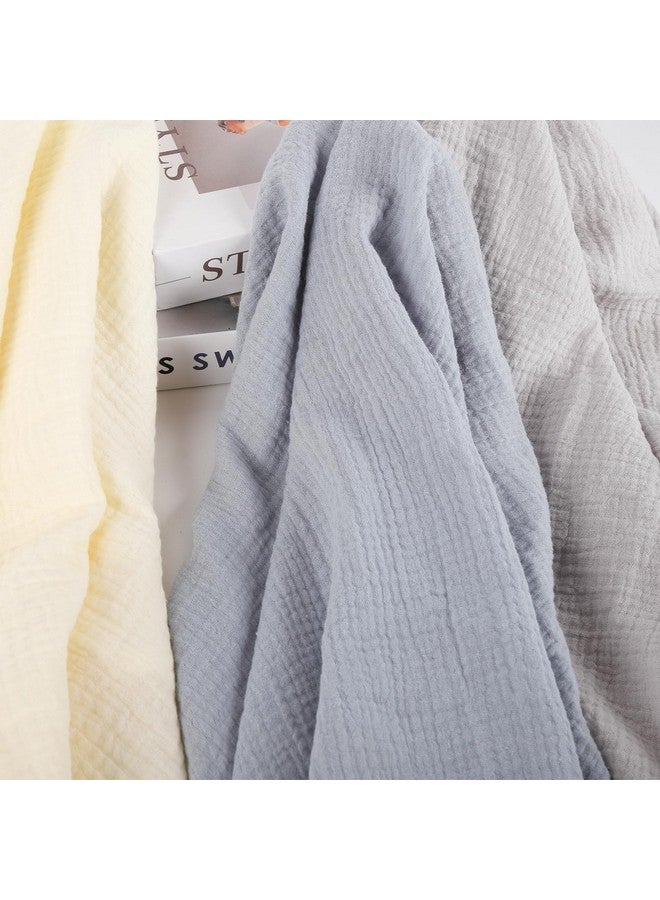 Arnzion 3 Pack Muslin Swaddle Blankets (40x40in) - Ultra Soft Breathable Wraps for Newborn Swaddling, Nursing, and Toddler Playtime, Unisex Design - Image 2