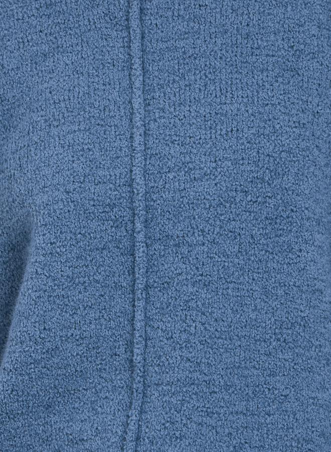 Styli Medium Blue Regular Fit Textured Sweater - Image 3