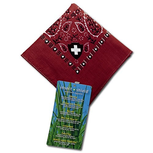 Insect Shield Bug and Insect Repellant Bandana, Dark Red, One Size - Image 4