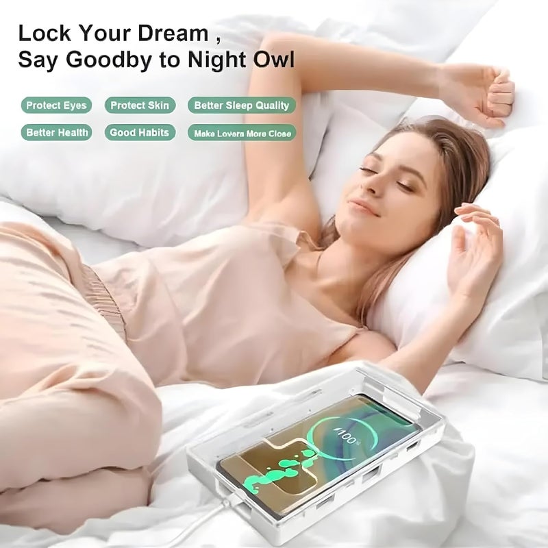 FOCUS Cell Phone Lock Box Portable Cell Phone Jail Box with 2 Keys Self-Control Locking Box to Reduce Kids' and Students' Screen Time, Increase Productivity for All Types Cell Phones. No App Needed - Image 5