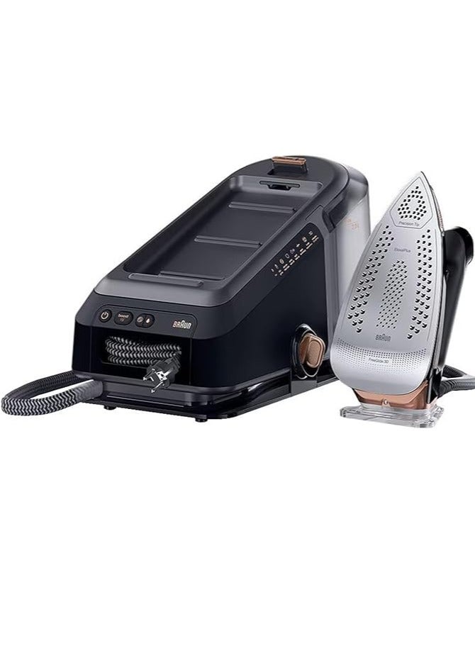 BRAUN CareStyle 7 Pro Steam Generator Iron with FreeGlide 3D Technology, Smart iCareMode, Ironing, Anti Drip, Detachable 2L Water Tank, Auto-Off 2 L 2700 W IS7286 Black - Image 2