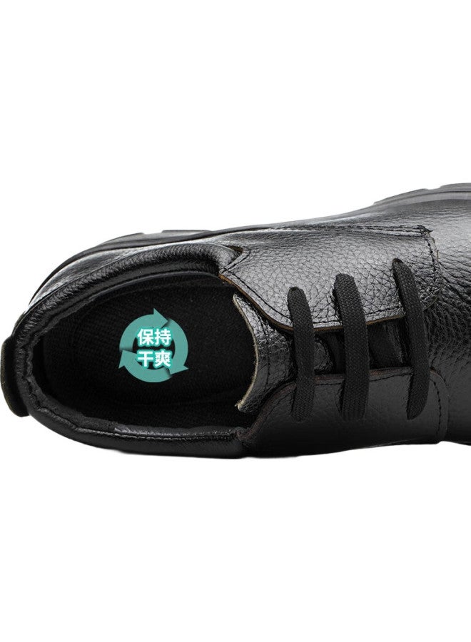 Old housekeeper Butler Men'S Slip-Resistant Kitchen Chef Shoes Hotel Work Shoes Oil-Resistant Waterproof Lightweight Breathable Cowhide Src 42 - Image 3