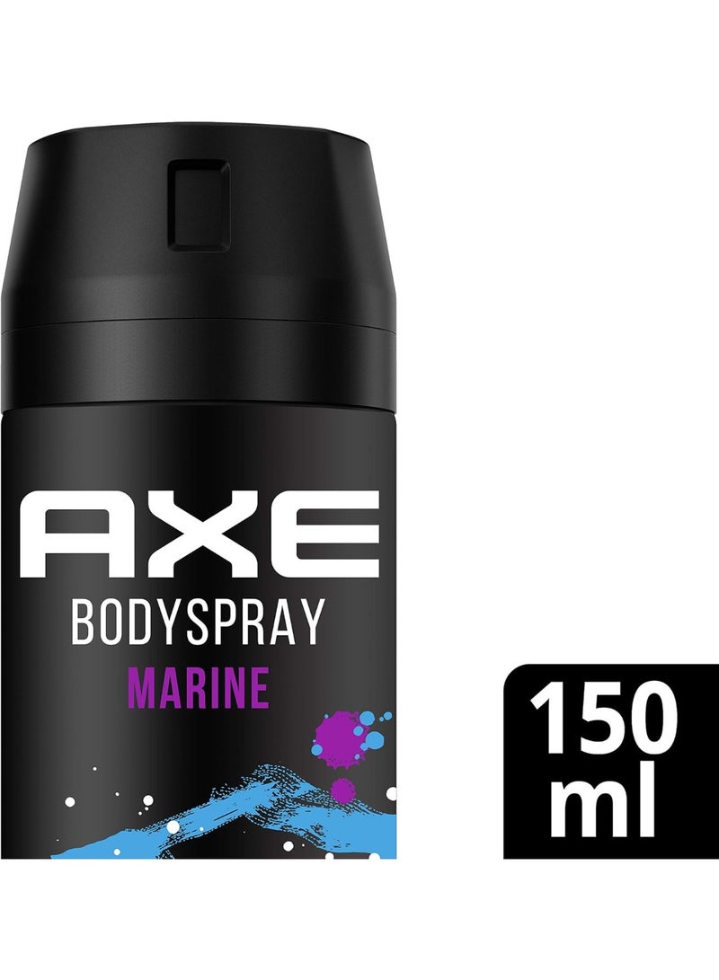 Axe Bodyspray Marine Deodorant for Men 150ml (Pack of 6) - Image 4