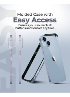 Raegr RAEGR iPhone 14 Plus / 13 Pro Max Case |Anodized Aluminum Bumper |Mag-Safe Compatible | Edge Armor Protective Minimal Case Designed for iPhone 14 Plus / 13 Pro Max (6.7-Inch) 2022 -Sierra Blue RG10463  - Image 3