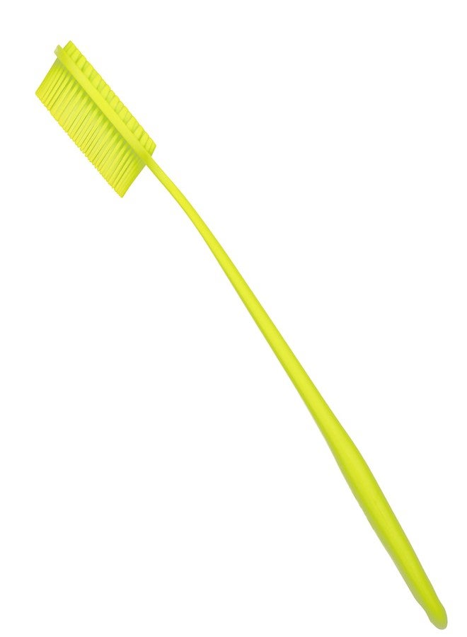 DNC Soft Silicone Back Scrubber Shower Softening Bath Body Brush with Long Handle, BPA-Free, Hypoallergenic, Eco-Friendly (Green) - Image 3