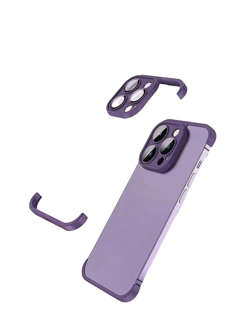 KASTWAVE iPhone Case TPU Bumper, Frameless Bumper Case with Camera Lens Protector for iPhone 15 Pro Max, Slim Fit No Back No Frame Design TPU Bumper, Excellent Heat Dissipation, 1 Pcs - Image 1