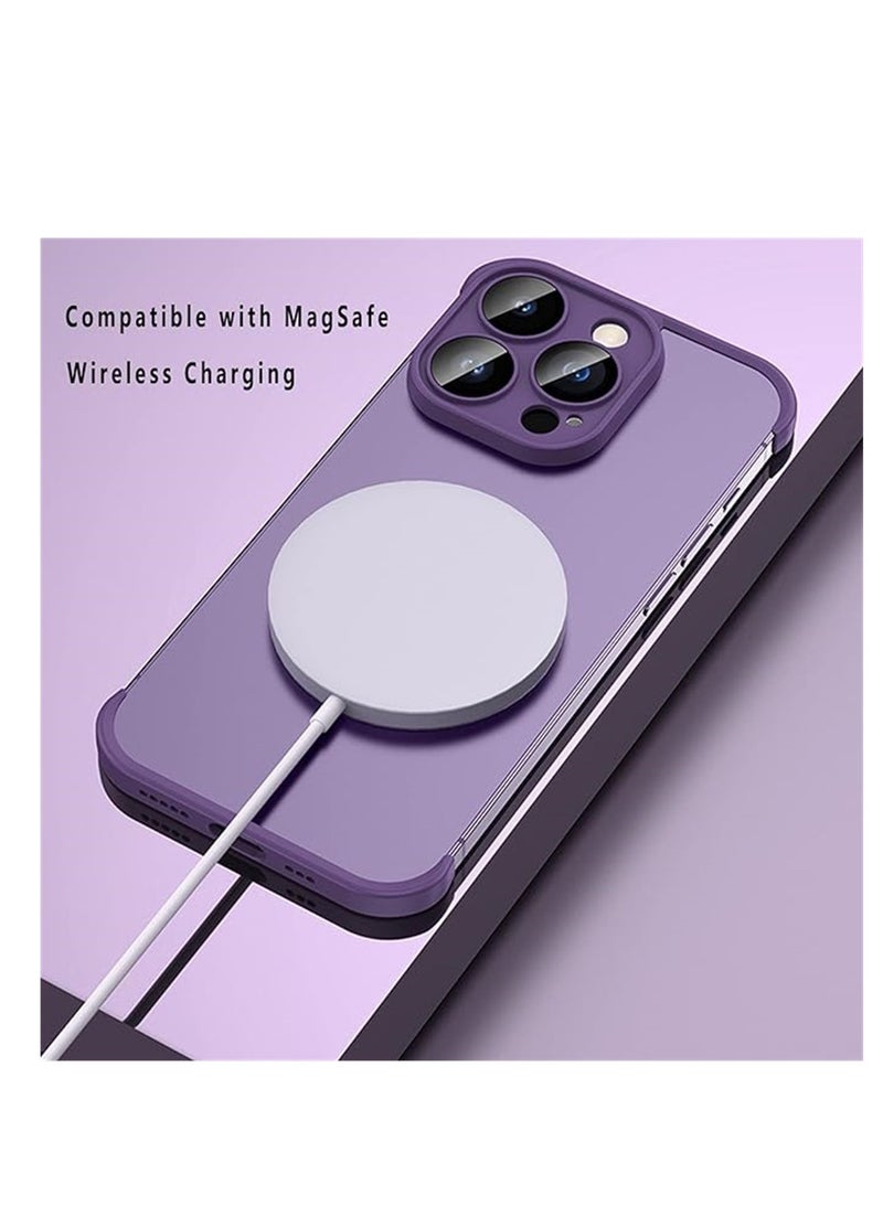 KASTWAVE iPhone Case TPU Bumper, Frameless Bumper Case with Camera Lens Protector for iPhone 15 Pro Max, Slim Fit No Back No Frame Design TPU Bumper, Excellent Heat Dissipation, 1 Pcs - Image 4