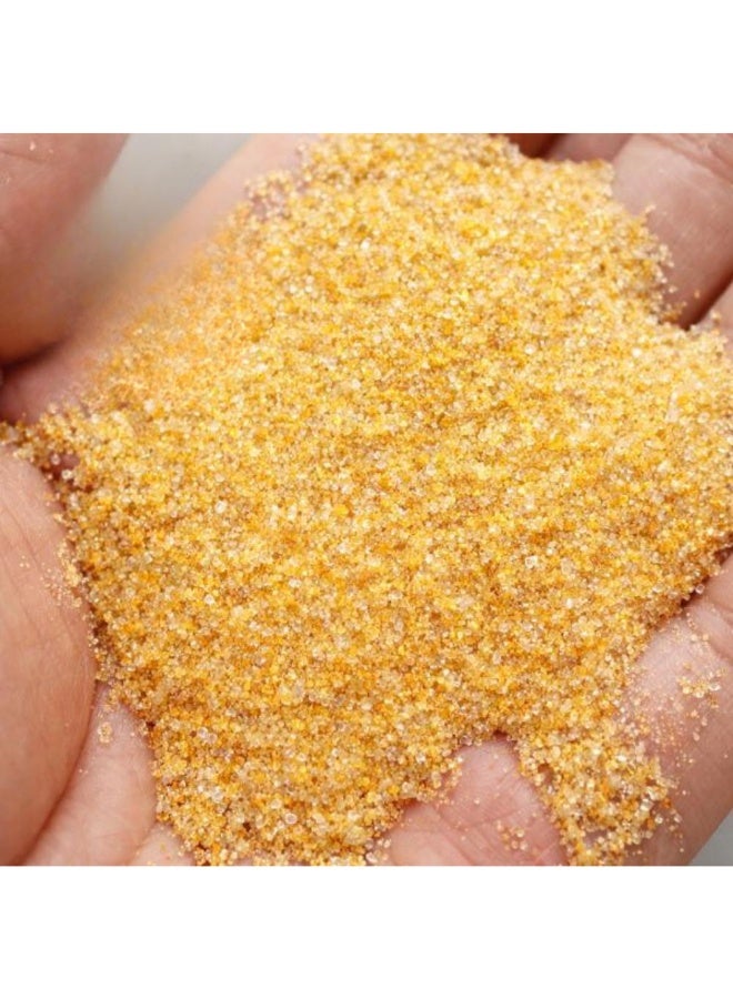 حصى رملي ذهبي لأحواض السمك - ركيزة زخرفية طبيعية - (1 كجم / 10 كجم) - Image 3