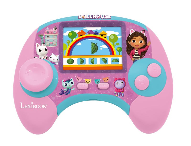 Lexibook, Gabby's Dollhouse, Power Console®, Bilingual ENGLISH/FRENCH educational games console with 100 activities, Colour screen, JCG100GDHi1 - Image 2