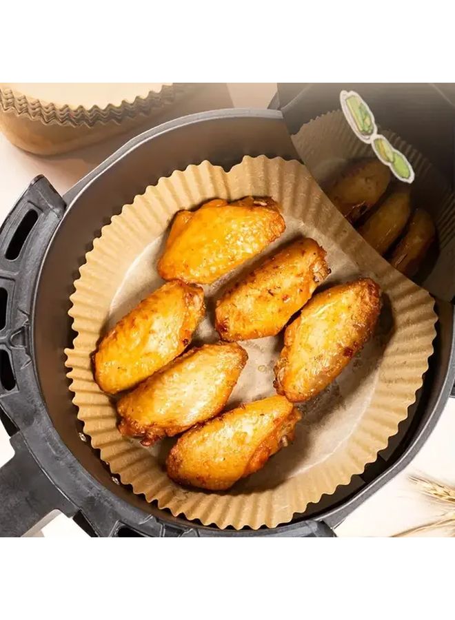 10pcs Air Fryer Parchment Paper Liners Non Stick Greaseproof Baking Sheets Pre Cut Round Rectangle Trays Safe Cooking Compatible with Instant Pot Most Appliances - Image 5