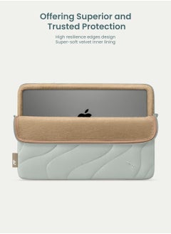 Tomtoc Terra-A27 360 Protective Puffy Laptop Sleeve for 16-inch MacBook Pro M4/M3/M2/M1 Pro/Max A3403 A3186 A2991 A2780 A2485 2024-2019, Quilted Design Soft Cute Puffer Bag Case for Dell XPS 16 Laptop Eco-Friendly Laptop Sleeve  - Image 5