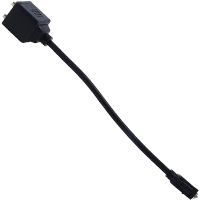 rayihni VGA 1 TO 2 SPLITTER MALE TO DUAL VGA FEMALE EXTENDER FOR SCREEN DUPLICATION OF 2 MONITORS - Image 1