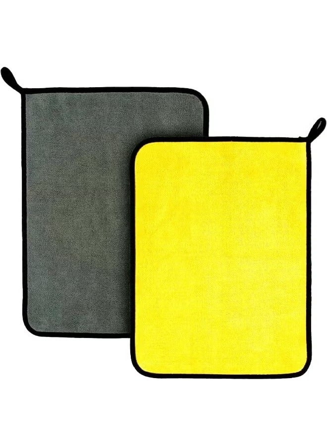 Generic Premium Car Drying Towel Set – 3 Pack 30x30cm Super Absorbent Microfiber Cloths for Car, Windows, Screens & Kitchen – Includes Free Cleaning Towel  - Image 2