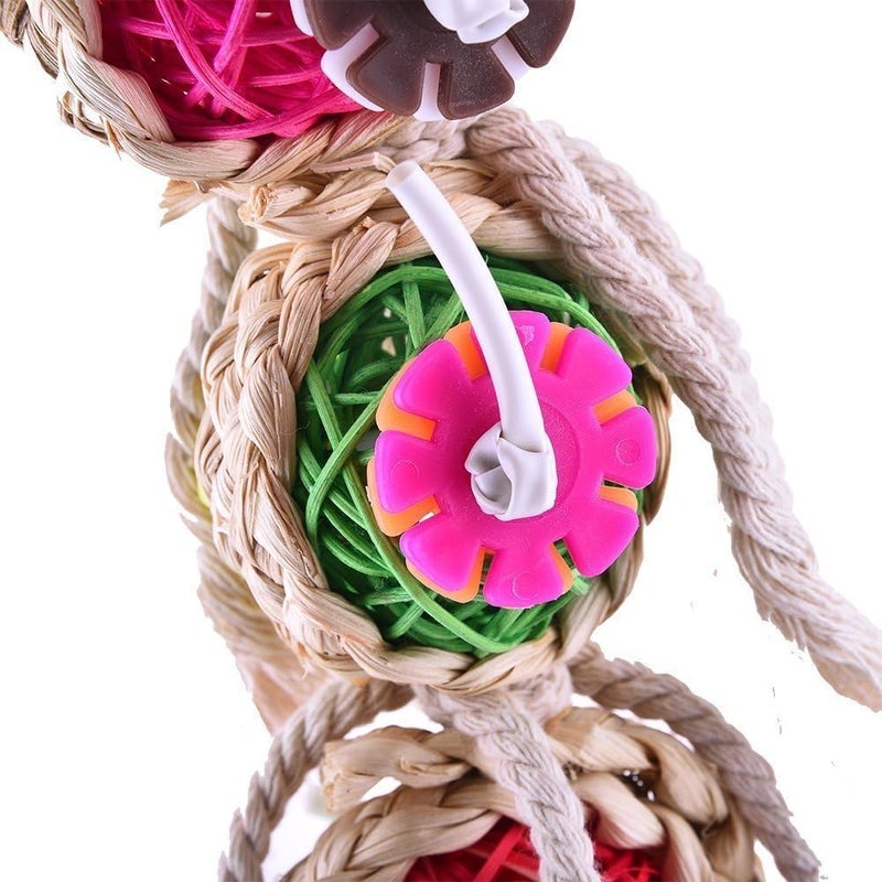 KASTWAVE Hanging space save Parrot Toys, Large and Medium-Sized Bird Chew Toys, Suitable for African Gray,Macaws and Various Types of Amazon Parrots Affordable fast purchase options - Image 3