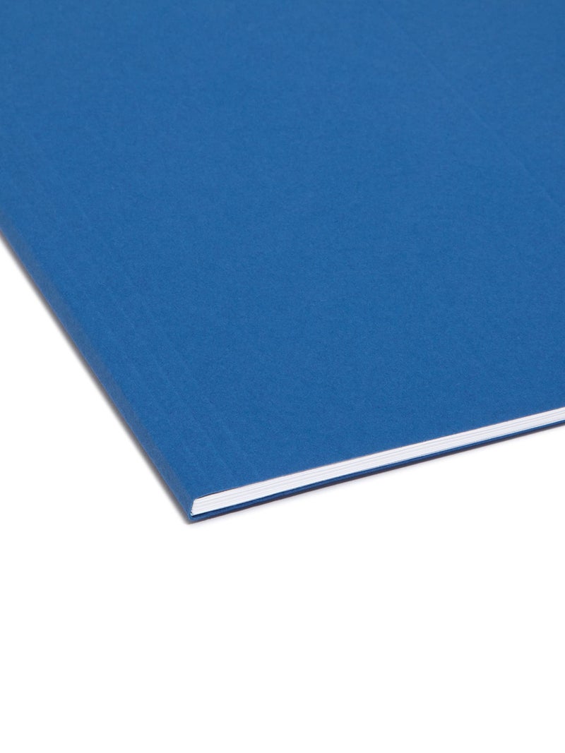 Smead Colored Hanging File Folder with Tab, 1/5-Cut Adjustable Tab, Letter Size, Navy Blue, 25 per Box (64057) - Image 5