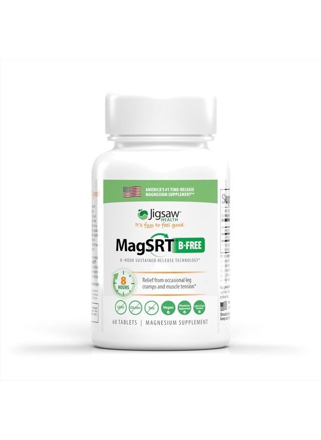 Jigsaw Health MAG SRT Magnesium Supplement (Mag SRT B-Free, 60 Count)  - Image 1