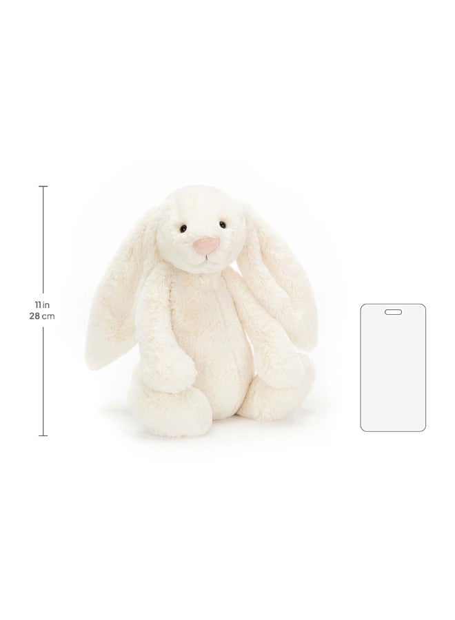 Jellycat Bashful Cream Bunny - Large Plush – Soft Stuffed Toy with Cordy Legs, Cute Valentine’s Gift for Kids & Adults, Collectible Jellycat, 28cm - Image 5
