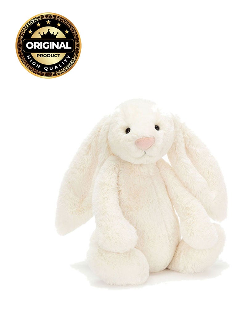 Jellycat Bashful Cream Bunny - Large Plush – Soft Stuffed Toy with Cordy Legs, Cute Valentine’s Gift for Kids & Adults, Collectible Jellycat, 28cm - Image 1