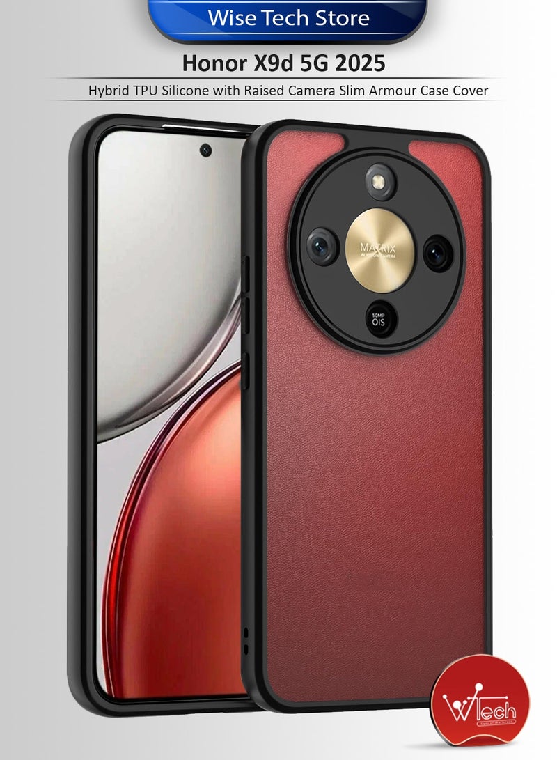 Wtech Honor X9d 5G 2025 Hybrid TPU Silicone with Raised Camera Slim Armour Case Cover (MCAPSA) - Clear/Black - Image 1