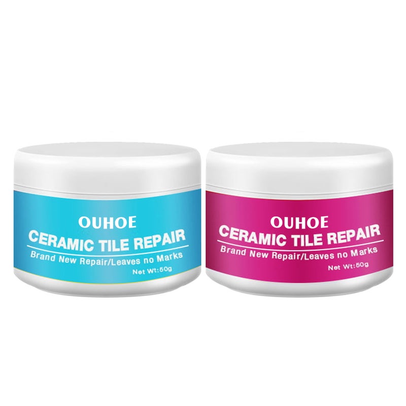 OUHOE Ceramic Tile Repair Agent Ceramic Paste Closestool Marble Pit Glazed Ceramic Tile Repair Paste - Image 1