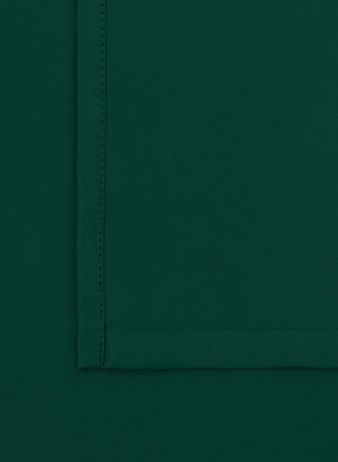 BGment Rod Pocket and Back Tab Blackout Curtains for Bedroom - Thermal Insulated Room Darkening Curtains for Living Room, 2 Window Curtain Panels (42 x 63 Inch, Emerald) - Image 5