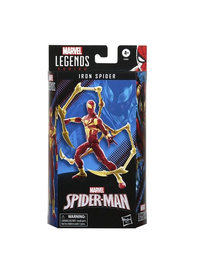 Spider-Man - Marvel Legends Series 6Inch Iron Spider Action Figure Toy Includes 2 Accessories - Image 1