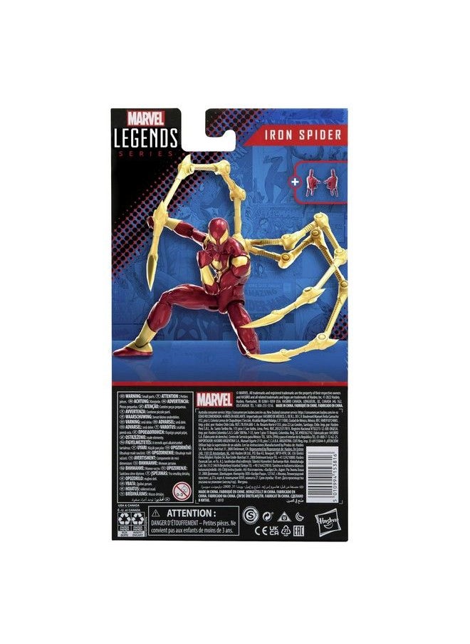 Spider-Man - Marvel Legends Series 6Inch Iron Spider Action Figure Toy Includes 2 Accessories - Image 1