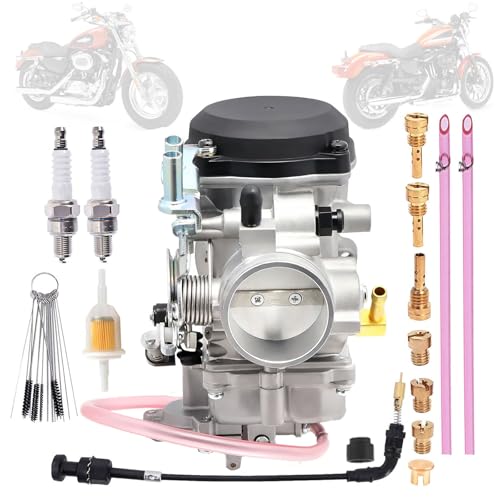 Carburetor Choke Cable Replacement for Harley Davidson Dyna Electra Glide Fatboy Softail Sportster 1200 XLH1200 Sportster 883 XL883 XLH883 2749004 CV40 Carb