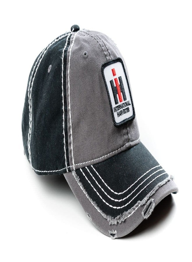 Case IH CNH Gray Distressed Hat with Patch, Gray, One Size - Image 2