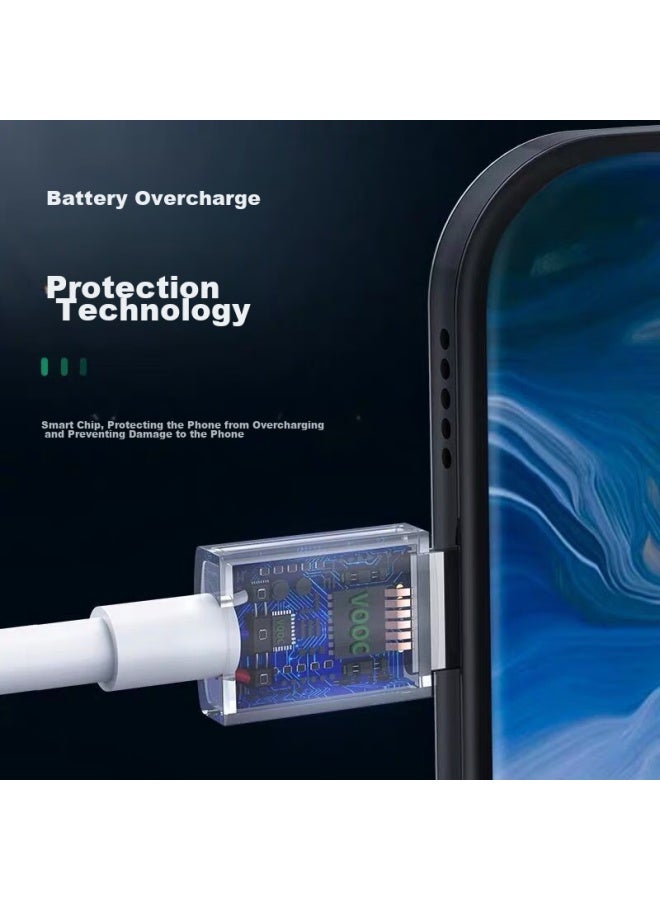 trendsetter Fast Charging Cable For Oppo Phones, Compatible With K1/a5/a7/a9x/a8/a79/r9s/r11/r15/plus, Android Quick Charge Cable - Image 5