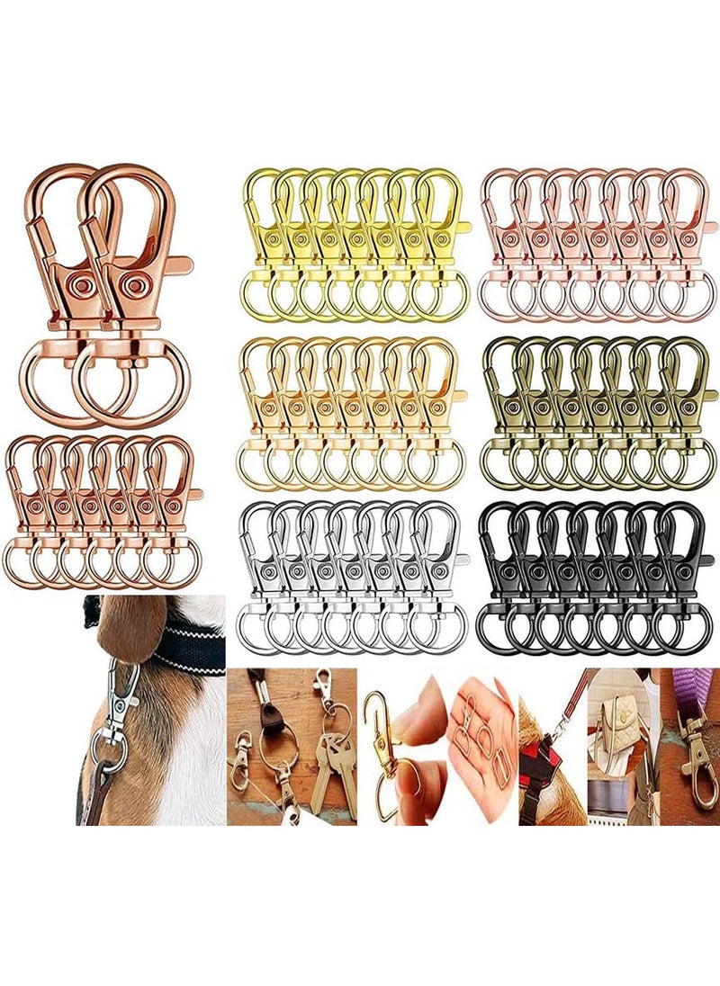 DIY Crafts DIY Crafts Pack Of 5 Pcs, Antique Gold, Pack Of 5 Pcs Swivel Clasps Lanyard Snap Hooks Metal Lanyard Keychain Hooks Keychain Clip Hooks Lobster Claw Clasps for DIY J (Pack Of 5 Pcs, Antique Gold)  - Image 1